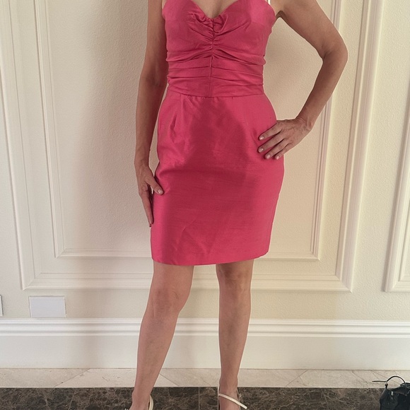 Dolce & Gabbana Silk/Cotton blend Strapless Dress, pink, size 42/M - Picture 1 of 16